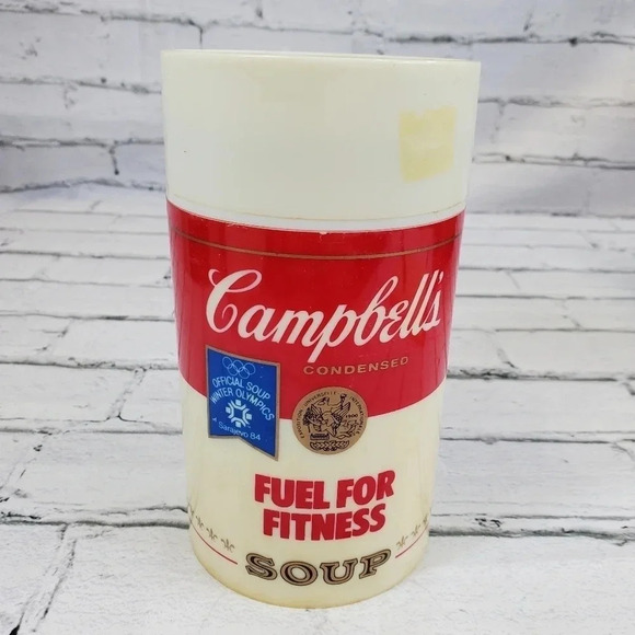 1984 SARAVEJO WINTER OLYMPICS CAMPBELLS SOUP THERMOS- Vintage Collectable CBS13 - Picture 2 of 12
